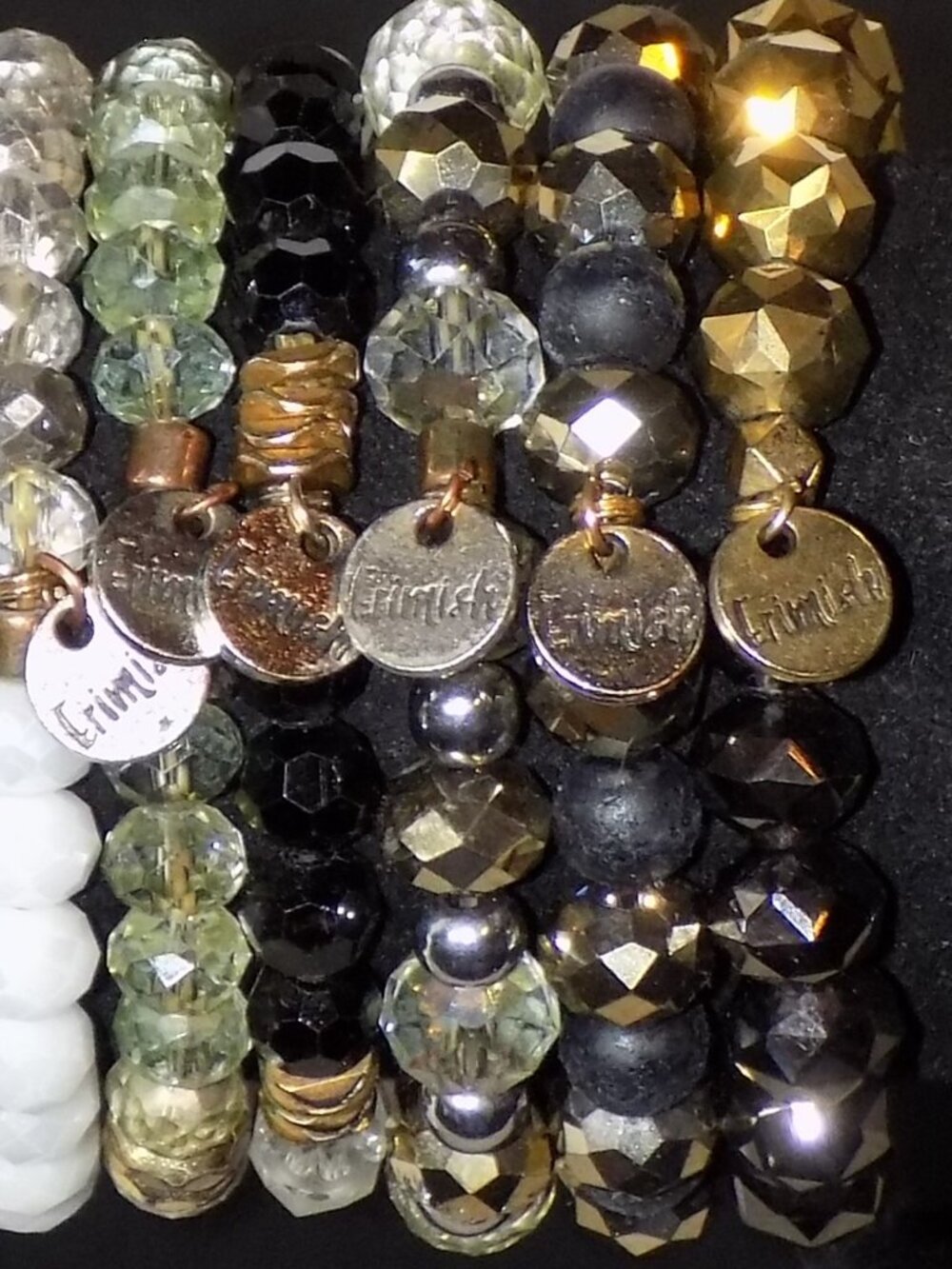 Lot of 6 Erimish Stackable Beaded Stretch Bracelets Bundle - Picture 8 of 11